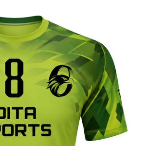 Lime Green Handball Jersey for Men Short Sleeve Sports <b>Shirt</b> Team Uniform Lightweight Breathable Match Training Competition Wear - Product Image 4