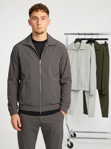 Custom Men's Zip-Up Tracksuit Set Wholesale Athletic Jogging Suit Casual Training Sportswear OEM Manufacturer - Product Image 6