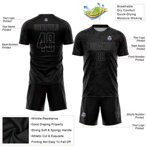 Nuevo Uniforme de Fútbol Cómodo para Hombre, Color y Talla Personalizables, Uniforme de Fútbol Transpirable - Product Image 3