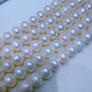Collar de Perlas de Agua Dulce Redondas y Gruesas de 10-11 mm de Zhuji, Sin Núcleo, Regalo Perfecto para el Día de la Madre con 100% de Cobertura de Perlas - Product Image 3