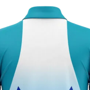 Men Sky Blue <b>White</b> Sublimation <b>Cricket</b> Jersey Short Sleeve Sports Shirt Athletic Match Wear Team Uniform Performance Clothing - Product Image 3