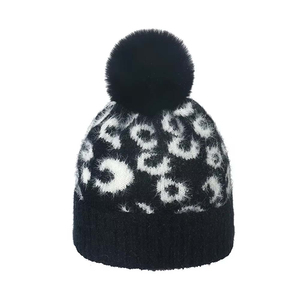 High Quality Winter Jacquard Beanie <b>Cap</b> 100% Cotton Digital Printing <b>Personalised</b> Custom Logo - Product Image 2