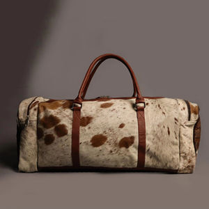 กระเป๋าหนังแท้แฮนด์เมดน้ำหนักเบาทนทานแฟชั่นซิปพกพาสะดวกอเนกประสงค์กระเป๋าเดินทางสำหรับทุกเพศสไตล์วินเทจ - Product Image 1