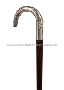 ไม้เท้าเดินทำจากไม้ไม้เท้าพับได้ไม้เท้าตกแต่งทำจากทองเหลืองดีไซน์ใหม่ - Product Image 4