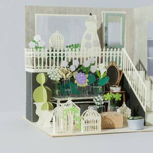 2026-0133 Kit de modèle en papier découpé à la main miniature de train à vapeur vintage fantastique, bricolage, art 3D, puzzle de collection - Product Image 3