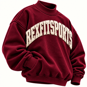 Sudadera OEM Oversize de Cuello Alto, Forro Polar Grueso, con Logotipo Personalizado y Aplique 3D, Ropa Urbana al por Mayor - Product Image 5