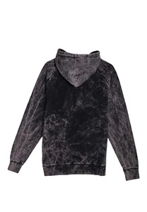 High Quality Manufacturer 400Gsm Heavyweight Thick Distressed Cut and Sew Vintage Embroidery Patch Men Acid Wash Pullover Hoodie - Product Image 5