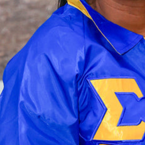 Custom SGRHO Reversible Line <b>Jacket</b> for <b>Women</b> Sigma Gamma Rho Greek Sorority Blue Gold <b>Zip</b> <b>Up</b> Windbreaker Casual Outerwear - Product Image 4
