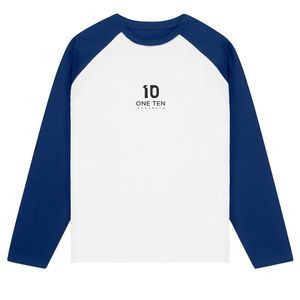 เสื้อยืดแขนยาวผู้ชาย คอตตอนน้ำหนักเบา สีสันตัดกัน สไตล์ลำลอง สำหรับใส่ในเมือง รับผลิตแบบ OEM ODM แบรนด์ส่วนตัว - Product Image 1