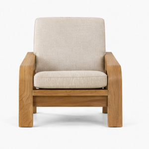 Sillón de Exterior Moderno de Madera de Teca Sólida con Cojines, Muebles de Lujo para Piscina, Patio, Resort, Villa y Hotel - Product Image 4