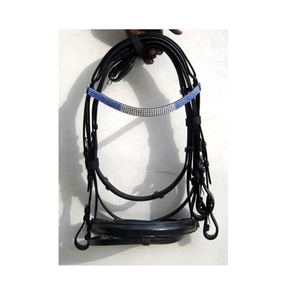 Bridas de caballo de cuero cosidas elegantes personalizables de Venta caliente con herrajes de acero inoxidable fabricados en India - Product Image 3