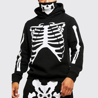 Survêtement Homme Personnalisé avec Logo, en Molleton Technique 100% Coton, Coupe Slim Unie, Ensemble Jogging Hiver à Capuche, Marque Privée, Noir