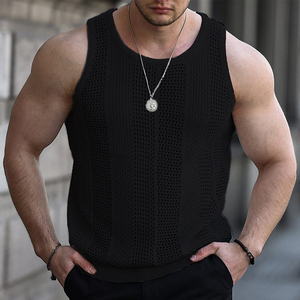 Camiseta de tirantes para hombre, estilo stringer, ajustada, para gimnasio, fitness, entrenamiento, licra, diseño personalizado - Product Image 5