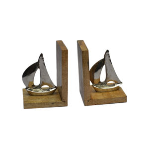 Serre-livres en aluminium colorés et plaqués, design sur le thème de la musique, pour intérieur, bureau et décoration de table - Product Image 5