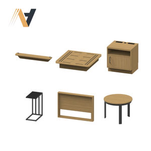 Ensemble de meubles de chambre d'hôtes avec rangement pour les projets d'hôtels Hampton by Hilton, fabrication OEM - Product Image 1