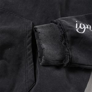 Sweat-shirt à capuche oversize pour homme PERCE en coton French Terry respirant avec poches, idéal pour l'automne et les tenues décontractées - Product Image 5