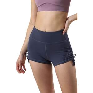Shorts de yoga sans couture taille haute personnalisés en gros, respirants, effet froncé aux fesses, pour la gym, le fitness et la course à pied - Product Image 1