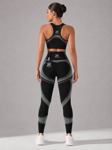 Ensemble de yoga pour femme, 2 pièces, respirant, écologique, séchage rapide, nouvelle collection, qualité supérieure, personnalisable, OEM ODM - Product Image 5