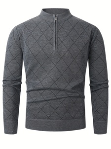 Pull personnalisé avec logo, pull chaud d'hiver, tissu doux, manches longues, décontracté, confortable, design élégant pour le port au bureau - Product Image 3