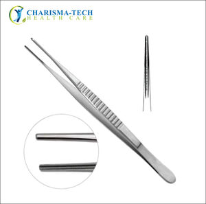 Pinzas de tejido atraumáticas reutilizables CHARISMA-TECH Premium DeBakey de acero inoxidable, herramientas manuales de exploración ortopédica de columna vertebral - Product Image 3