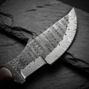 Couteau de chasse artisanal – Couteau de brousse et de camping de 12 pouces avec étui en cuir - Product Image 5