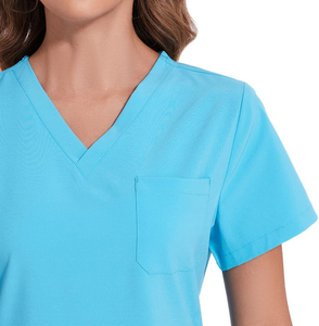 Latest Design Breathable Women's Stylish <b>Scrubs</b> Suits Best Selling Spandex Breathable Medical <b>Scrubs</b> <b>Set</b> Uniform for Women - Product Image 4