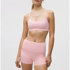 Ensemble de yoga 2 pièces personnalisé avec logo, patchwork, léger, écologique, réversible, respirant, taille basse, short de yoga froncé pour lifter les fesses - Product Image 6