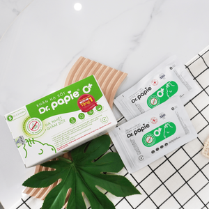 Toallitas Húmedas Refrescantes para Niños, de Tela Suave de Algodón, Sin Fragancia, a Base de Hierbas, Dr. Papie, para Todo el Cuerpo, de Acción Rápida, Cuidado Corporal para Bebés - Product Image 1