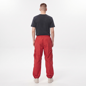 Wholesale <b>Men</b> Embroidered Logo Windbreaker Cargo Pant 100% <b>Nylon</b> Quick Dry Hiking Baggy <b>Joggers</b> <b>Men</b> Rain Wear Waterproof Pants - Product Image 2