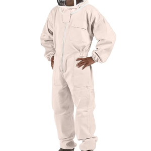 Tenue professionnelle d'apiculteur avec fermeture éclair sur le devant, poignets élastiques, vêtements d'apiculture sécuritaires, coupe confortable, légers, couvrance totale - Product Image 6