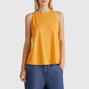 Camiseta Deportiva sin Mangas para Mujer con Estampado en Relieve, Nueva Moda de Verano, 100% Algodón, Transpirable, Ecológica, de Secado Rápido, 3D - Product Image 1