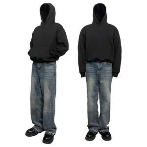 Sudadera con Capucha de Alta Calidad con Estampado Personalizado de Orejas de Diablo, Sudadera Holgada con Bolsillo, Sudadera Unisex para Hombre - Product Image 6