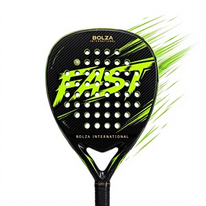 Bolza International Overgrip de paddle-tennis léger en fibre de carbone, poignée EVA, forme diamant, taille de face 23CM, absorption des chocs - Product Image 2