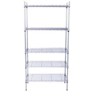 Scaffale Organizzatore in Acciaio a 5 Ripiani Regolabili, Unità di Stoccaggio per Garage Resistente - Product Image 4
