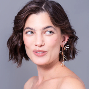 Boucles d'oreilles pendantes plaquées or style bohème avec strass en cristal motif végétal pour femme, bijoux de fête - Product Image 4