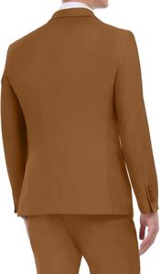 Traje de Negocios para Hombre a Medida, Corte Entallado, Conjunto de 3 Piezas (Blazer, Chaleco y Pantalones), Fabricante OEM ODM - Product Image 5