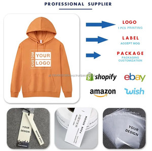 Sweats à capuche en polyester de haute qualité pour hommes pull en coton chaud en gros impression personnalisée broderie bouffée impression à capuche - Product Image 5