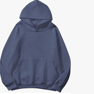 Sweats à capuche surdimensionnés pour hommes Sweats à capuche surdimensionnés pour femmes et hommes Couples Fleece Basic Solid Hooded Sweatshirt - Product Image 2