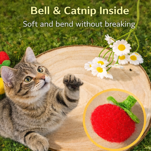 Jouet à la catnip en forme de grappe de tomates cerises - Product Image 5