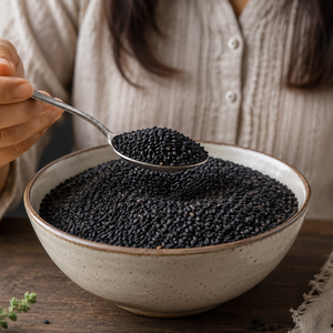 Graines de sésame noir crues de haute qualité |   Superaliment 100% pur, naturel, de qualité supérieure, riche en nutriments, en vrac, exporté d'Inde - Product Image 4