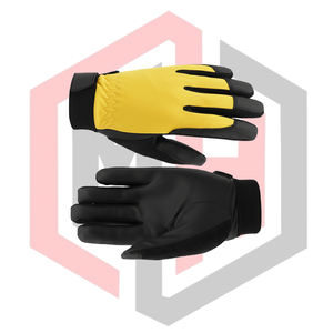 Black Yellow Polyester Mechanical Safety <b>Gloves</b> <b>Finger</b> Protection Anti-cut Anti-Heat Silicone-free Breathable <b>Gloves</b> - Product Image 6