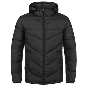 Veste d'hiver rembourrée épaisse pour homme, imperméable, respirante, écologique, avec capuche amovible, garnie de fibres de polyester - Product Image 1