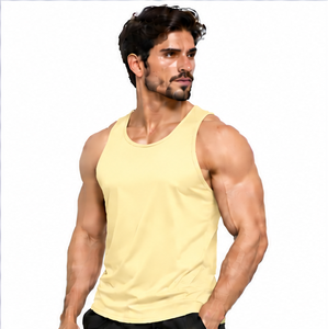 Camiseta sin mangas para hombre, de secado rápido, deportiva, para gimnasio, transpirable, para fitness, talla grande, con logo personalizado, color OEM, ODM, venta al por mayor - Product Image 1