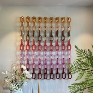 Cadena decorativa de resina para colgar en la pared, cadena epoxi decorativa con forma de ángel y búho, artesanía de resina. - Product Image 1