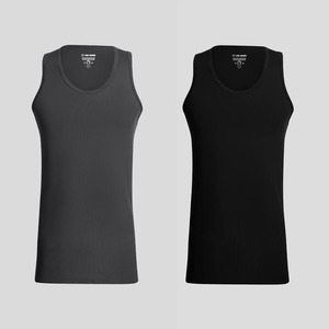 Wholesale Women's Summer Fashion Tank <b>Tops</b> Scoop Neck Spandex Racer Back Breathable Knitted Fabric Bulk White <b>Tops</b> - Product Image 4