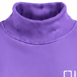 Sudadera de cuello alto para mujer, color morado amatista, manga larga, holgada, de forro polar, estilo casual, para invierno, ropa de calle, moda - Product Image 3