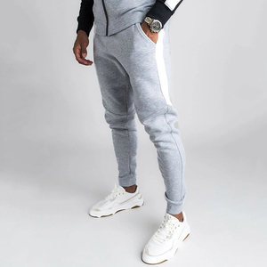 Sports Paradiso – Survêtement d'hiver personnalisé pour homme, respirant, écologique, grandes tailles, en molleton gris chiné et noir - Product Image 5