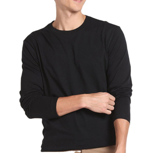 Camiseta de Manga Larga para Hombre, Elegante, con Logotipo Personalizado, Etiqueta Privada, Cuello Redondo, Estilo Urbano - Product Image 3