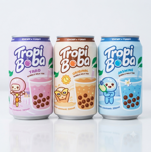 ชานมไข่มุกพร้อมดื่ม 330 มล. |   ผู้ผลิตเครื่องดื่มแบบ OEM และ ODM - Product Image 1