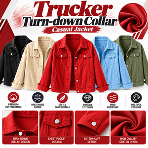 Veste Courte en Jean Tendance pour Femme, Coupe Ample, Couleur Unie, Décontractée, Respirante, Printemps-Automne, Vêtement d'Extérieur Tendance - Product Image 4